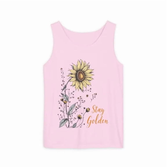 Ocean State Styles Stay Golden Sunflower Tank Top Floral