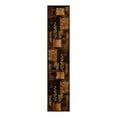 thumbnail image 2 of Unique Loom Cafe Collection Area Rug - Inizio (2' 7" x 12' Runner Brown/Cream), 2 of 5