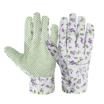 WUTYU PVC Bead Garden Gardening Gloves Garden Flower Protective Gloves Floral Gardening Gloves Ladies Soft Breathable Yard Work Glove Light Working Gloves