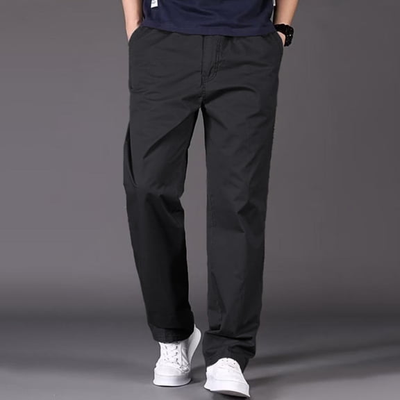 Lightweight Relaxed Fit Cargo Pants Men Big Sizes, Durable Fashion Utility Trousers