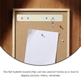 thumbnail image 2 of Shisuyan Office Bulletin Board Decorations Felt Pin Board White 1Set, 2 of 9