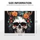 thumbnail image 2 of Fotbe Flower Horn Skull Alfombrilla de Secado para Cocina con Estampado, 18x24 Pulgadas, 2 of 7