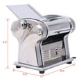 thumbnail image 5 of Electric Pasta Maker Noodle Maker Pasta Making Machine Dough Roller Cutter Thickness Adjustable Stainless Steel US 110V 135w one blade 2.5mm round noodle, 5 of 8