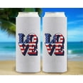 thumbnail image 6 of July 4th Party Favor Love America Pop Art Light Blue 6-Pack Ultra Slim Can Drink Sleeves, 6 of 8