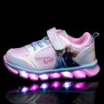 thumbnail image 1 of Disney primavera y verano nuevos zapatos con luz led Frozen 2 zapatos de princesa niños zapatos casuales elsa Anna zapatos deportivos luminosos para niñas 35-Insole 23.2CM Gao Jinjia LED, 1 of 2