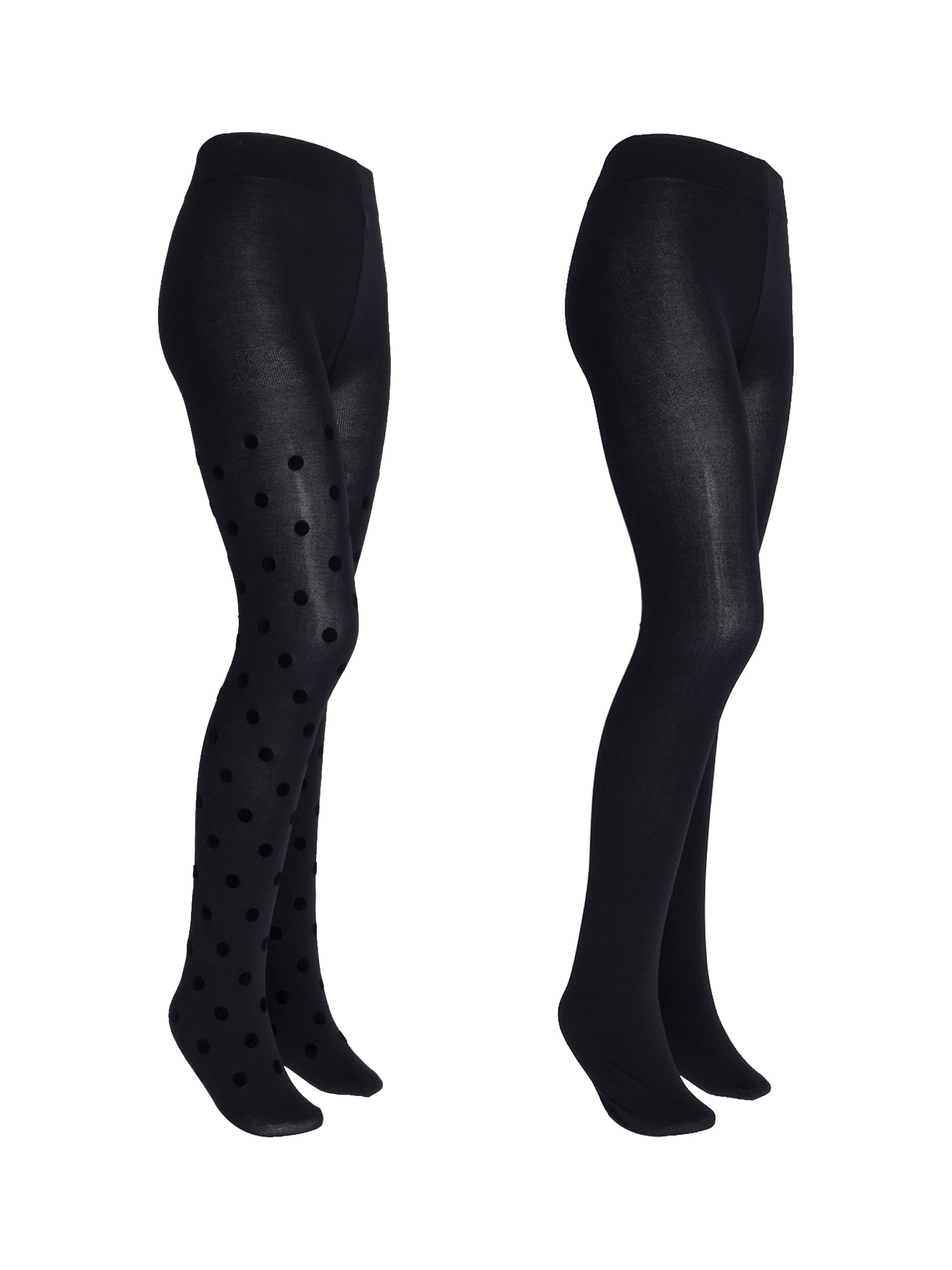 Wonder Nation Girls' Opaque Tights 2 Packed Sizes 4-16