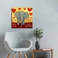 thumbnail image 2 of ONETECH Vintage Cartoon Animal Canvas Wall Art Elephant Lion Monkey Parrot Inspiration for Kids Boy Girl Room Decoration,Framed (Animals), 2 of 4