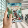 thumbnail image 4 of Merry Christmas Santa Reindeer Antlers Cane Corso Sleigh Xmas Winter Holiday Travel Passport Wallet Italian Mastiff Dog Lover Gifts Idea PU Leather Passport Holder Cover - 00023, 4 of 5