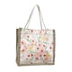 thumbnail image 2 of Bolso de mano para mujer, con estampado floral, para compras, de viaje, informal, portátil Rosa claro con cremallera, 2 of 9