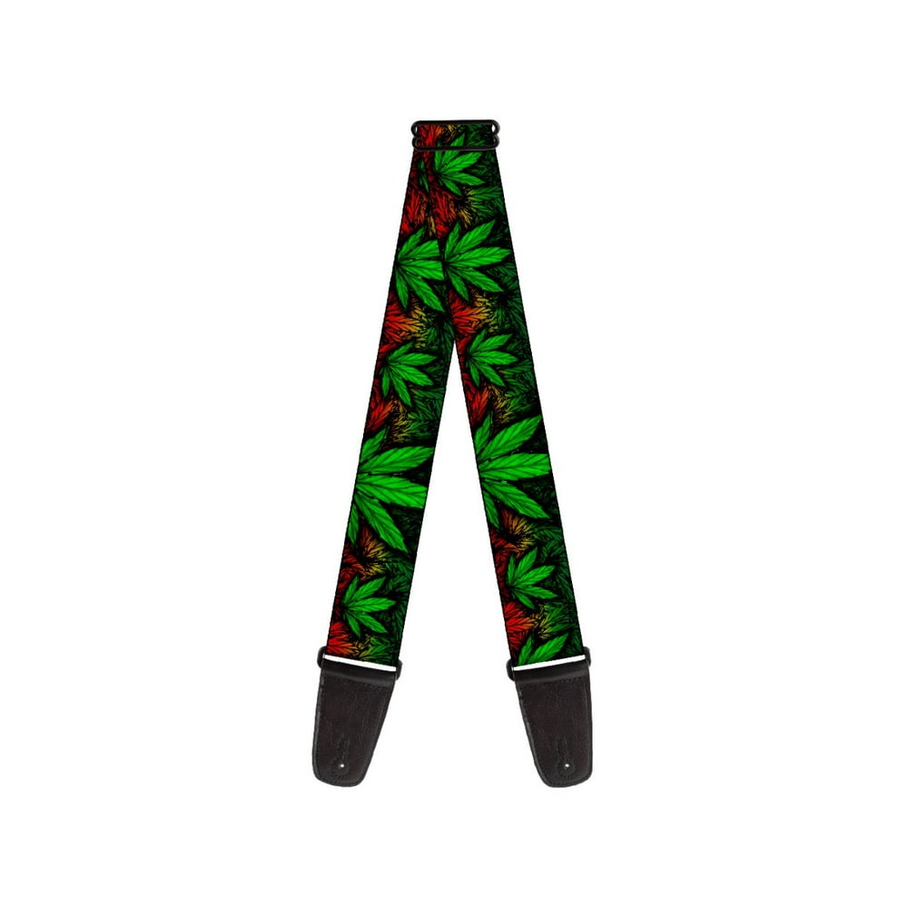Jamaica Cannabis Pot Weed Marijuana Plant Guitar Strap
