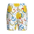 thumbnail image 7 of Daiia Ducks and Anchors Mens Woven Stretch Pajama Short,Short Pajama Pants-4X-Large, 7 of 7