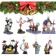 thumbnail image 2 of Adornos para árboles de Navidad, 8 piezas de colgantes acrílicos, bonitos adornos navideños de pesadilla para interiores, hogar, vacaciones, decoración colgante para interiores de automóviles, adornos, 2 of 7