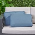 thumbnail image 2 of Ryan Outdoor Rectanglular Water Resistant Lumbar Pillows, 12" x 20", Blue, 2 Pack, 2 of 5