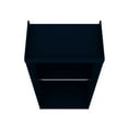 thumbnail image 3 of Manhattan Comfort Mulberry 35.9 Open Double Hanging Modern Wardrobe Closet with 2 Hanging Rods in Tatiana Midnight Blue 161GMC4, 3 of 8