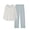 Blue, variant on MEICHEN Pajamas for Women Set Womens Comfortable Stripe Gradient Pure Color Imitation Cotton Pajamas Women's Casual Loose Long Sleeved Trousers Suit Womens Loungewear