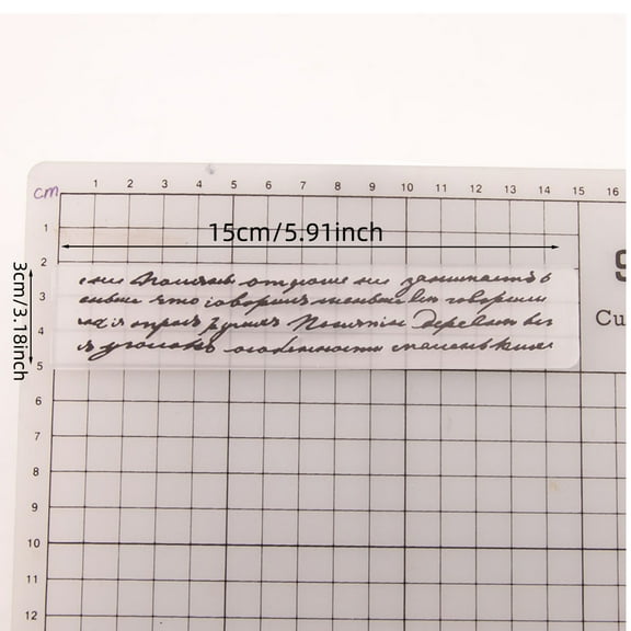 English Embossing Folder Template for Scrapbooking Photo Album Card Paper Making Craft