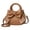 Brown, variant on Women Mini Crossbody Purses Fashion Bow Leather Top Handle Shoulder Bags with Detachable Strap Ladies Daily Handbags Pink