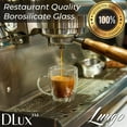 thumbnail image 5 of DLux Coffee Mugs, 12oz Latte Clear Glass Set of 2 Cups with Handles, Double Wall Insulated Borosilicate Glassware Cup - Wine, Tea Glasses, 5 of 7
