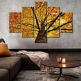thumbnail image 3 of TISHIRON 5PCS Framed Fall Scenery Theme Canvas Wall Art Set,50"x24" Fall Maple Forest Wall Canvas Art Decor, 3 of 7