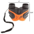 thumbnail image 2 of Hey! Play! 8x21mm Roof Prism Kids Binoculars with Case and Carrying Strap (Orange), 2 of 4