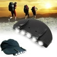 thumbnail image 3 of Outdoor Hot Clip On 5LED Head Cap Hat Light Head Lamp Nice Torch Camp, 3 of 9