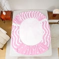thumbnail image 5 of Castle Fairy Cartoon Bow Knot Girl Queen Sheet Sets,Abstract Stripes Bed Set, 5 of 7