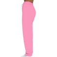 thumbnail image 5 of ALLLIST Womens Pants Elastic Waist Joggers Solid Pink Knit Ladies Pants, 5 of 7