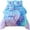 Blue Mermaid(6Pcs), variant on OKKEEY Pink Purple Bed in a Bag Glitter Theme Comforter Set Twin Size for Girls Kids Teens, 6 Pcs Colorful Gradient Stars Bedding Set with Sheets for All Seasons