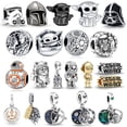 thumbnail image 2 of Nuevo en Charm Plata De Ley 925 Star Wars bastet Charm Fit pulseras y pulseras Pandora originales joyería de mujer regalos de alta gama, 2 of 4