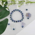 thumbnail image 4 of 100 Uds cuentas de ojo malvado azul cuentas de globo ocular cuentas de resina hechas a mano dijes para pulseras DIY collar fabricación de joyas Sincero  Hogar, 4 of 5