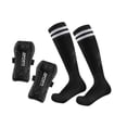 thumbnail image 4 of Guardias de Shin de fútbol con calcetines de fútbol Juego de fútbol. Negro S, 4 of 8