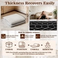 thumbnail image 2 of 8'*10' Area Rug, Soft Fluffy Area Rugs for Living Room Bedroom Geometric Carpet, Gray & Black, 2 of 13