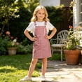 thumbnail image 2 of Kids Teen Girls Dress Gingham Check Pattern Sleeveless Square Neck Suspender Dresses for Summer Vacation Outing Casual Boho Sundress, 2 of 7