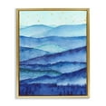 thumbnail image 5 of Stupell Industries Blue Mountains Trees Scenery Shining Stars Sky Painting Metallic Gold Floating Framed Canvas Print Wall Art, Design by Arrolynn Weiderhold, 5 of 5