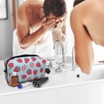 thumbnail image 5 of Goofa Strawberries Printed Toiletry Bag with Handle,Large Capacity Travel Makeup Cosmetic Bag for Women, Carry on Airport Airline Compliant Bag, 5 of 9