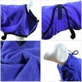 thumbnail image 5 of Albornoz para Perros Toalla de Microfibra para Perros Toalla de Microfibra de Secado rápido Súper Absorbente Cómoda y con Correas Ajustables para Mascotas Perros, Azul, 5 of 5