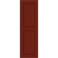 thumbnail image 6 of Ekena Millwork 18"W x 64"H True Fit PVC Two Equal Raised Panel Shutters, Pepper Red (Per Pair - Hardware Not Included), 6 of 10
