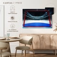 thumbnail image 5 of Elephant Stock Hockey Goalpost Wall Art - Horizontal Canvas Wall Art - Living Room Wall Decor - Photography Sports Canvas - Black And Blue Decor - 24" x 16", 5 of 7
