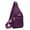 Purple, variant on Cinvoph Small Sling Bag for Women Sling Backpack Daypack Fanny Pack Crossbody Bags for Hiking Travel Sports Running, Black