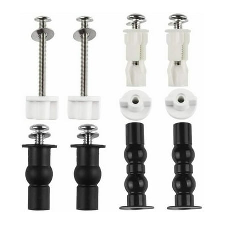 

Dreamhall Universal Toilet Seats Screws and Bolts Metal - Toilet Seat Hinges Bolt Screws Toilet Seat Fixings Expanding Rubber Top Nuts Screws Mount Seat Hardware Toilet Seat Replacement Parts Kit