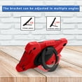 thumbnail image 5 of Dteck Case for Samsung Galaxy Tab A 8.0 SM-T290/T295/T297 (2019), Heavy Hybrid Rugged Shockproof Case with Handle Kickstand/Adjustable Shoulder Strap, Red+Black, 5 of 7