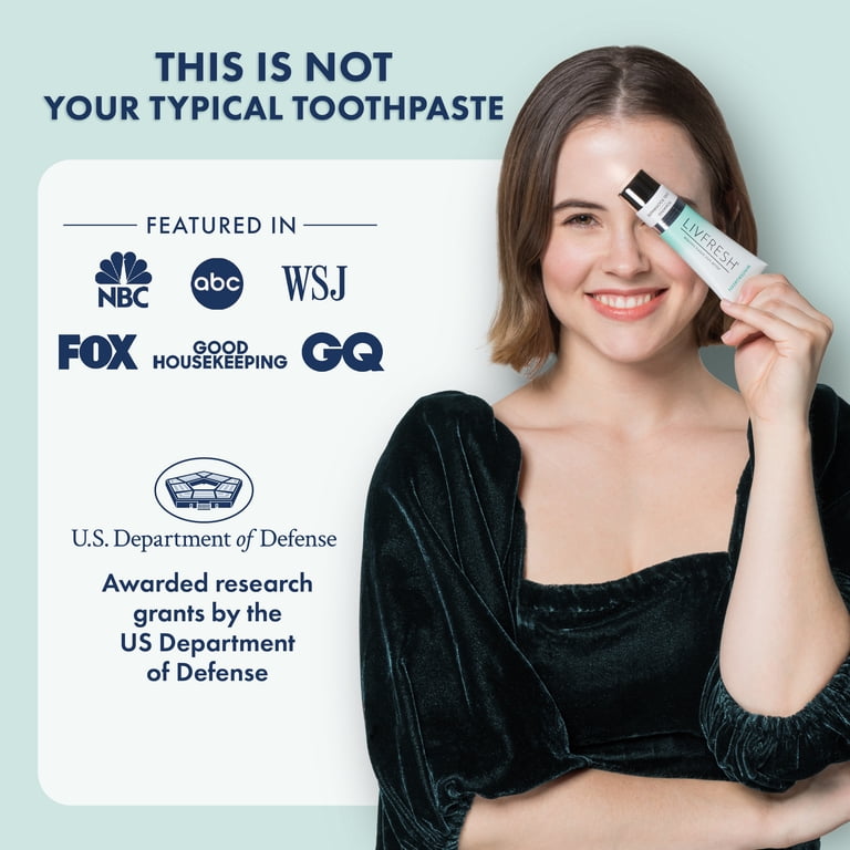 LIVFRESH Dental Gel by Livionex - Removes Plaque 250% Better