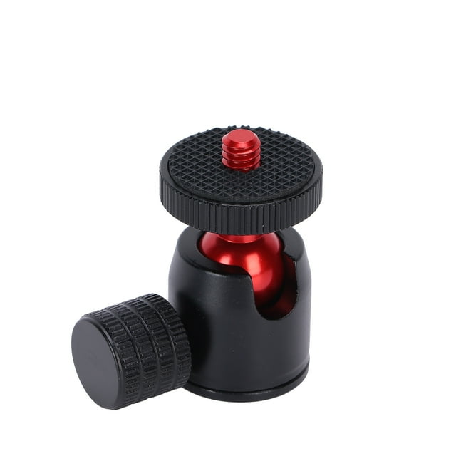 Ball Head With Hot Shoe Mount Adapter, Camera Tripod Mini Ball Head Mini Ball Head With Cold Shoe Mini Ball Head With 1 X Mini Ball Head For Camera Black Ball,Red Ball,Silver Ball