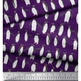 thumbnail image 3 of Soimoi Purple Rayon Fabric Penguin Ocean Print Fabric by Yard 42 Inch Wide, 3 of 3