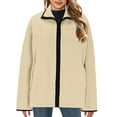 thumbnail image 5 of YFNNUP Womens Fluffy Lined Jackets Plus Size Trendy Jacket Coat Casual Full Zip Windbreaker Funny Printed Winter Windproof Workout Jacket with Pockets, 5 of 7