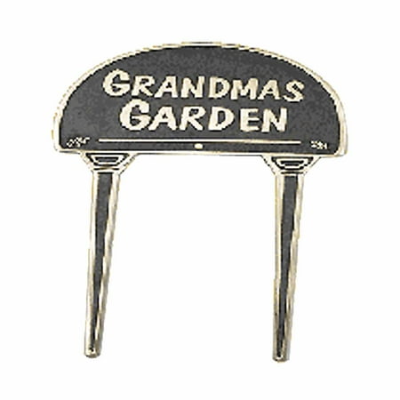 Solid Brass Plate Garden Sign GRANDMAS GARDEN Plaques
