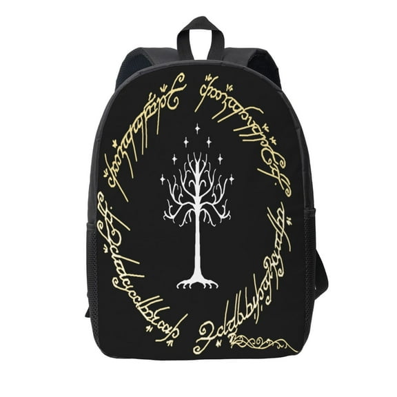 Lord Rings Backpack Simple Lightweight Backpack Fashion Travel Backpack Laptop Backpack 17 Inch