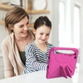 thumbnail image 6 of SaniMore for Lenovo Tab M10 Plus 3rd Gen 10.6" 2022 EVA Kids Case, Skid-Proof Texture Case with Holder & Foldable 2 in 1 Kickstand Pencil Holder Shockproof Protective Case for Boys Girls, Rose, 6 of 6