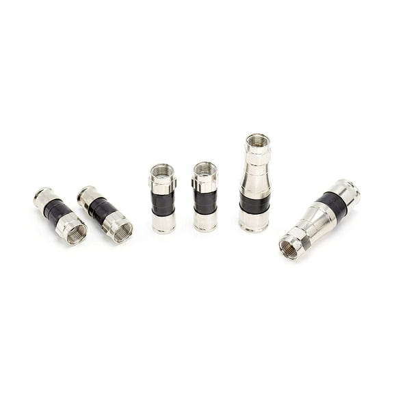 THE CIMPLE CO - Coaxial Fitting Multipack for RG59, RG6, and RG11 Coax Cable 4 each, 12 total