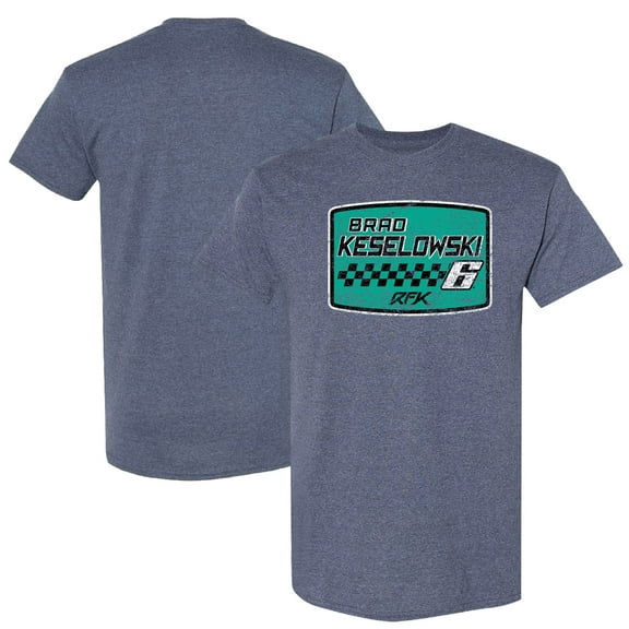Men's RFK Racing Heather Navy Brad Keselowski Vintage T-Shirt